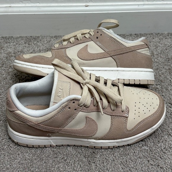 Nike Shoes - Nike Dunk Low Sanddrift Hemp Womens Sneakers FD0873-126 Tan Suede Low Top 9